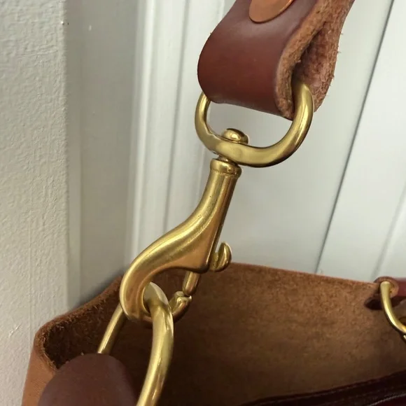 Meanwhile Back on the Farm Leather Carryall - Picture 5 of 13